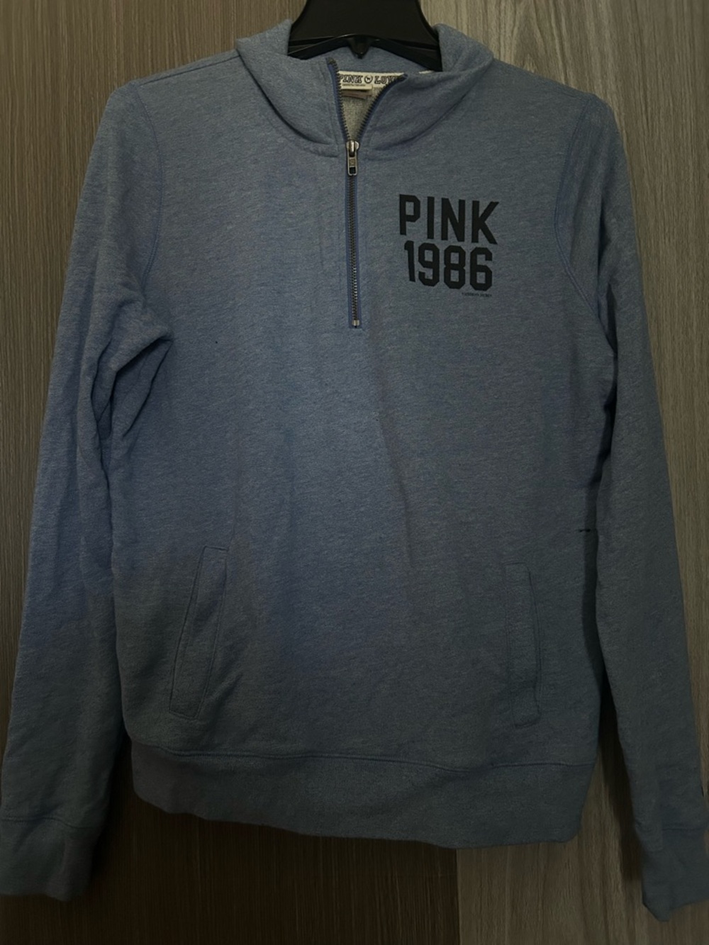 Victoria's Secret PINK 1986 Half-Zip Sweatshirt - Blue